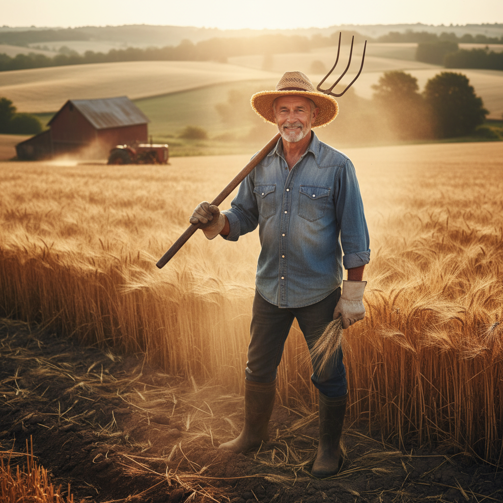 A farmer's market stall with vibrant seasonal vegetables and fruit in natural daylight